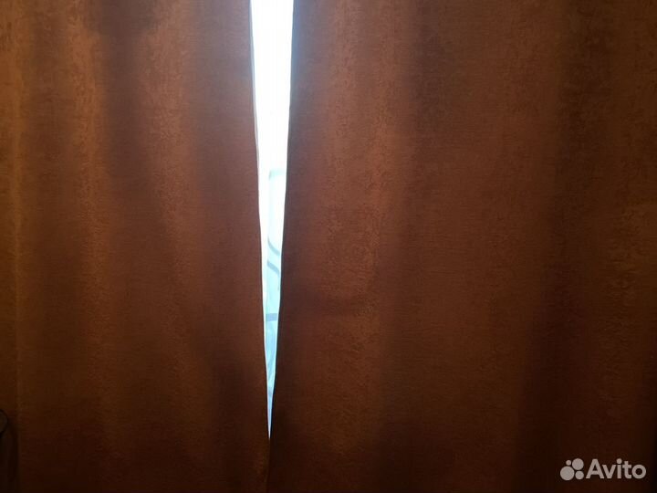 Шторы готовые красивого шоколадного цвета