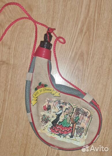 Фляжка кожаная натуральная Испания
