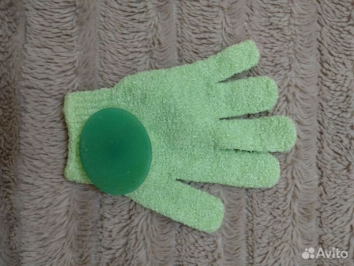Варежка для мытья, мочалка