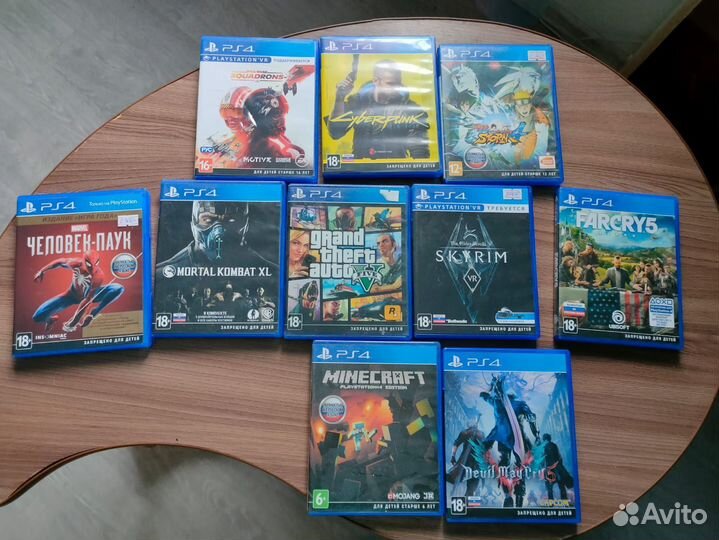 Игровая приставка ps4 pro с играми и очками VR