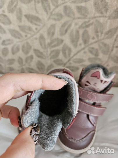 Ботинки для девочки 14 см котофей 21 р-р