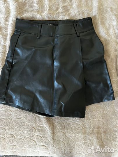 Юбка шорты экокожа