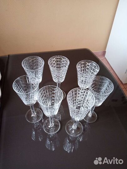 Хрустальные фужеры высокие СССР