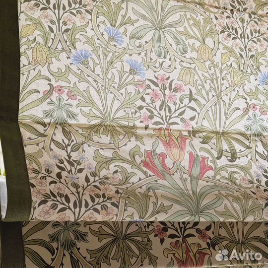 Готовая римская штора Уильям Моррис William Morris