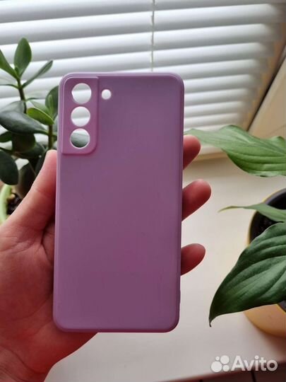 Чехол на samsung s21fe с микрофиброй