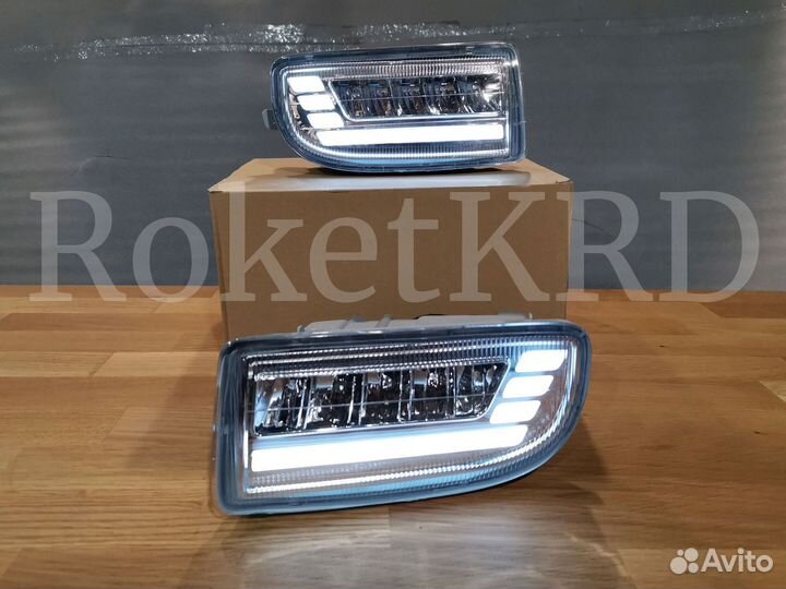 Противотуманки Toyota Land Cruiser 100 led