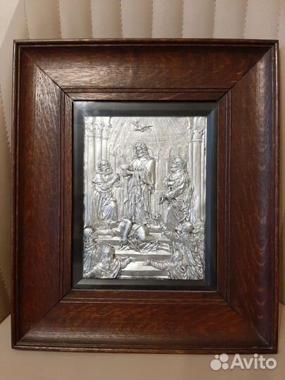 Художественное панно (оловянное литье)