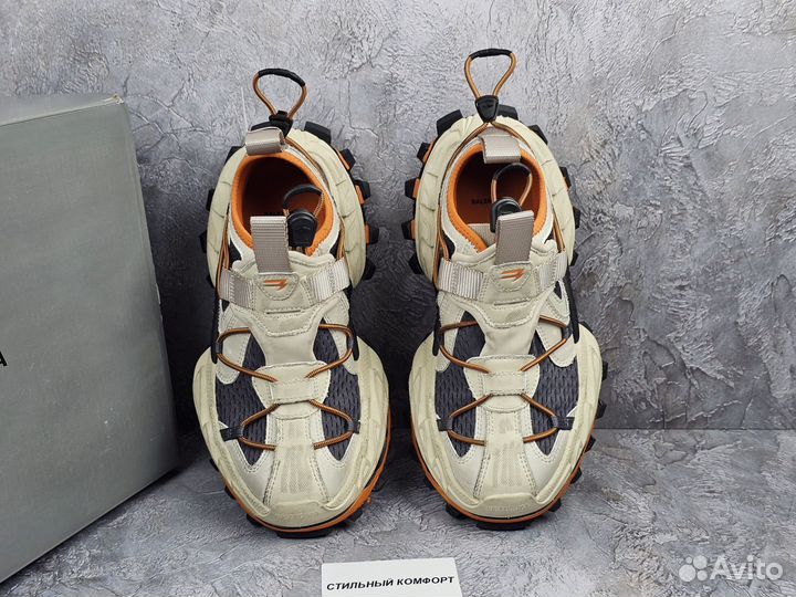 Кроссовки Balenciaga hike Sneaker Beige orange