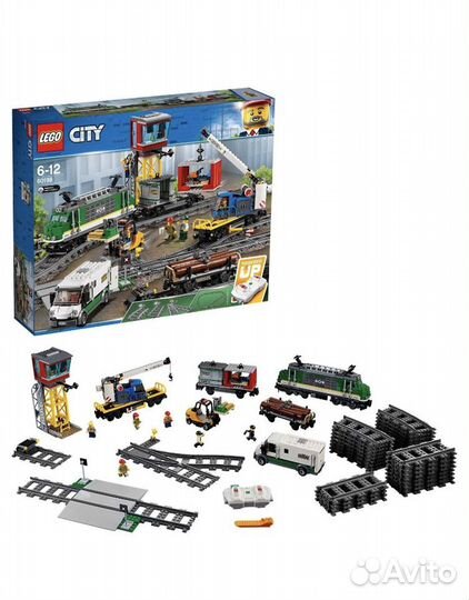 Lego City trains 60198 товарный поезд лего