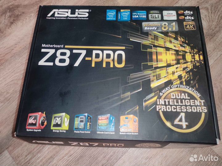 Материнская плата asus Z87 pro + Intel Процессор C