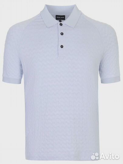 Поло из вискозы Giorgio Armani