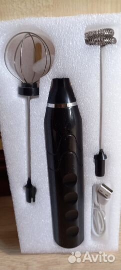 Капучинатор с 2 насадками блендер вспениватель