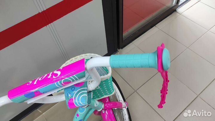 Велосипед детский для девочки 16 Stels Jolly мятн