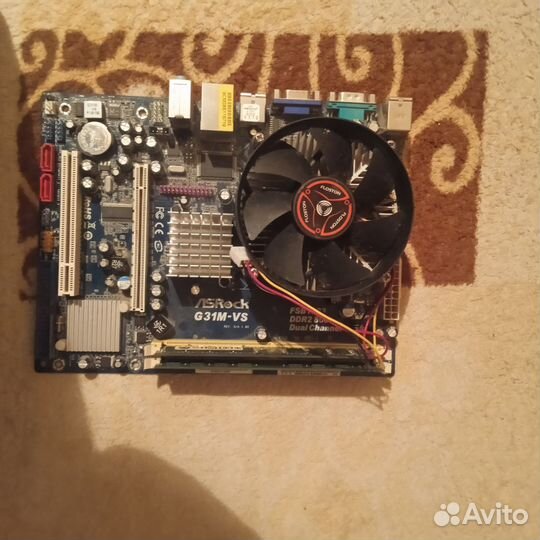 Материнская плата с процессором