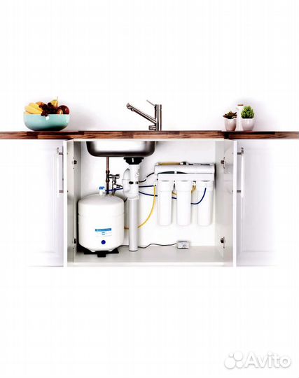 Монтаж обратного осмоса и замена картриджей