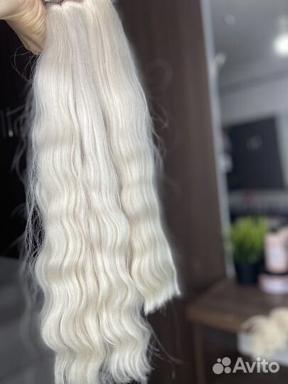 Волосы для наращивания блонд славянка