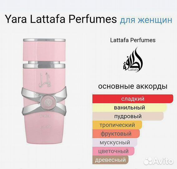 Yara Lattafa Perfumes 100