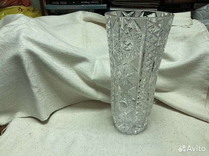 Хрустальная ваза для цветов Россия Времен СССР