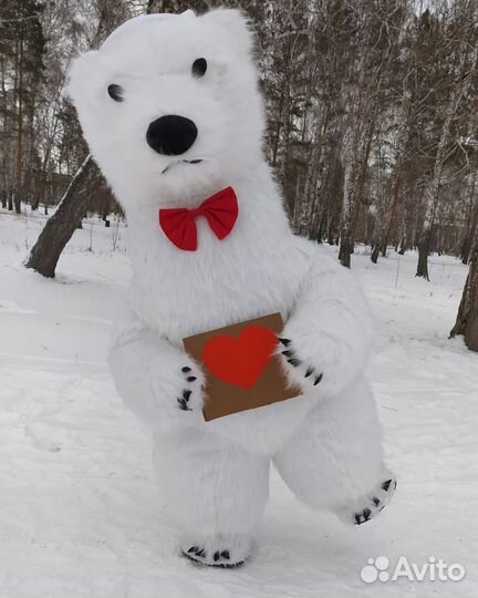 Ростовая кукла белый медведь