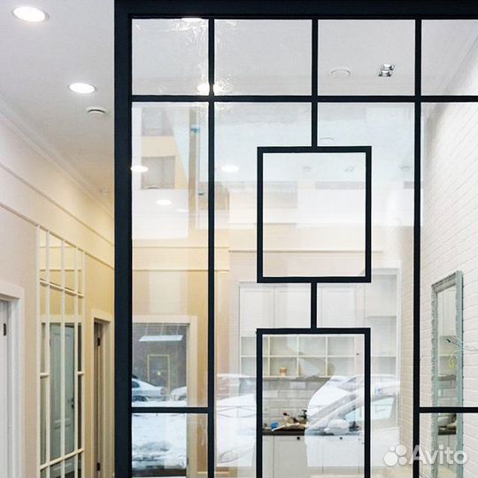 Межкомнатные перегородки стеклянные / лофт
