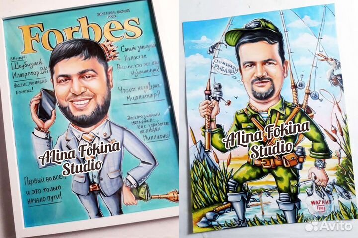 Шарж по фото на заказ. Шаржист на мероприятие