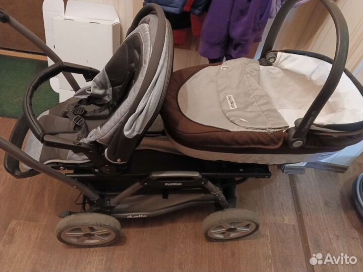 Коляска для двойни peg perego