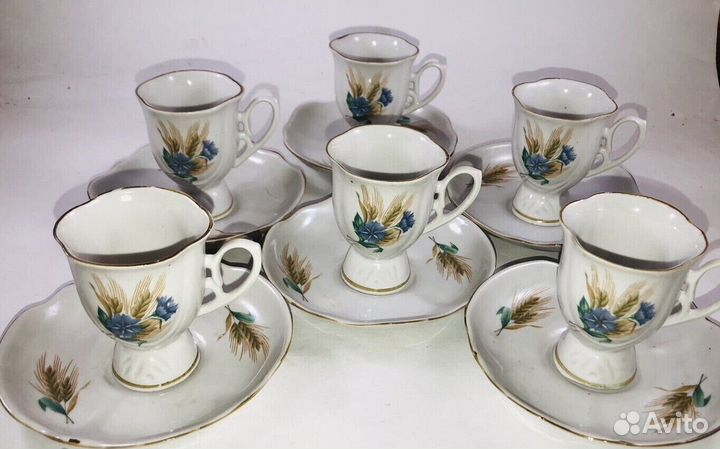 Советский кофейный сервиз Дмитровский з-д