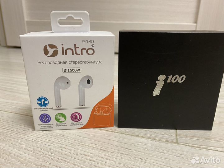 Беспроводные наушники новые i100