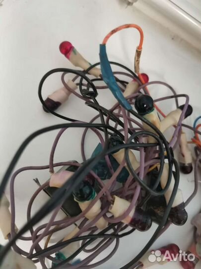 Электрическая гирлянда на ёлку СССР 3 штуки