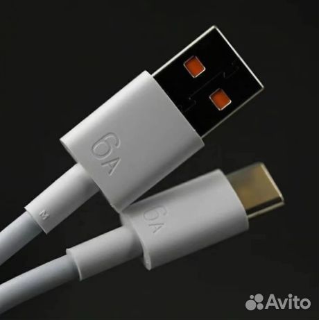 Оригинальный кабель 6A Huawei USB-C быстрая зарядк
