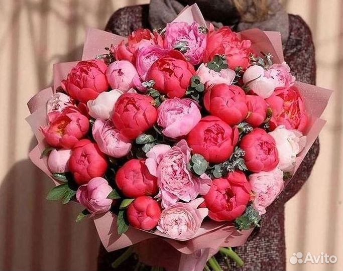 Пионы Букет пионов Доставка цветов