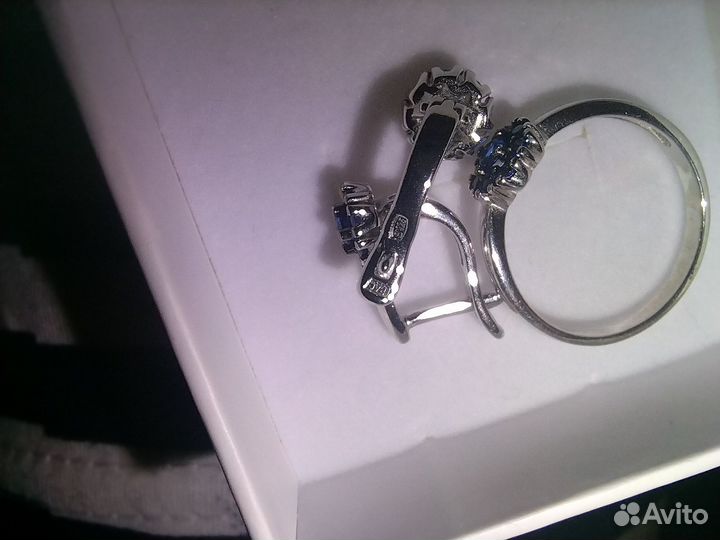 Серебряный комплект 925 пробы, 