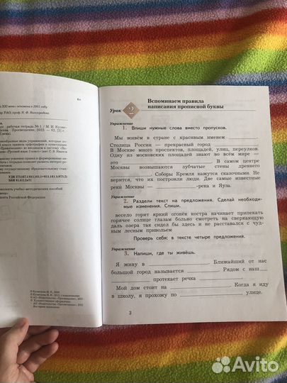 Рабочая тетрадь пишем грамотно/по русскому 3 класс