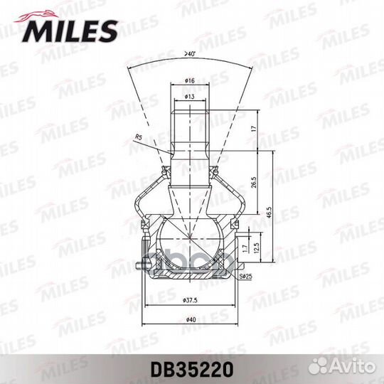 Опора шаровая KIA picanto 04- лев/прав
