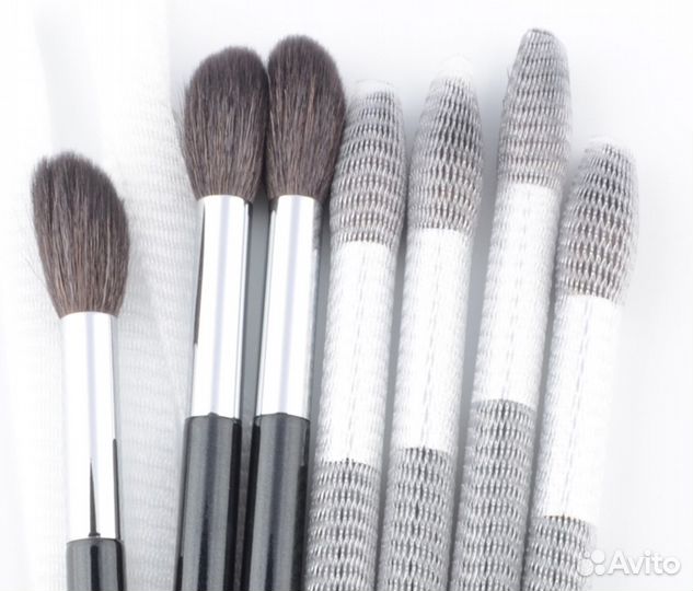 Набор кистей для макияжа и сеточки для кистей