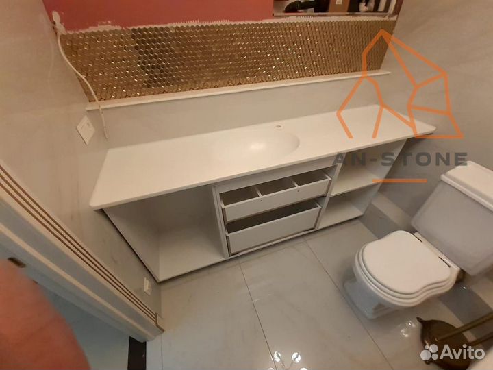 Столешница из камня для ванной