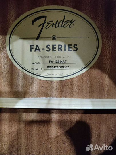 Fender FA-125 dreadnought walnut