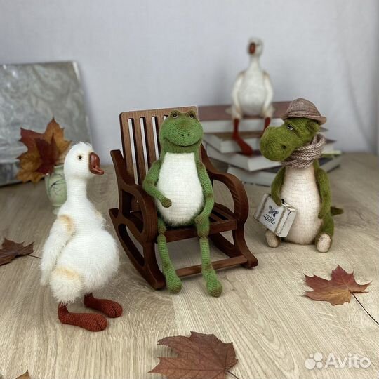 Интерьерная вязаная игрушка, ручная работа