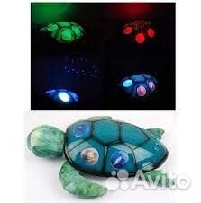 3в1 Звёздное небо+Игрушка+Ночник Проектор черепаха