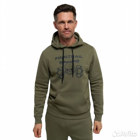 62510Худи Finntrail ATV skull 6807 хаки