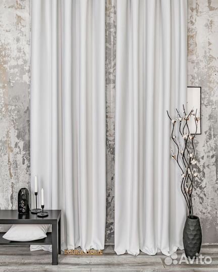 Шторы блэкаут Марсель Платиновый новые пошив