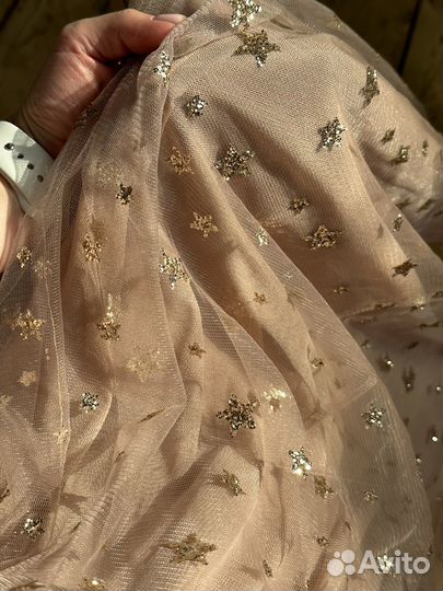 Костюм с пайетками. Золотой топ-юбка. Marina mak