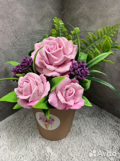 Мыло ручной работы «Букеты из мыла»