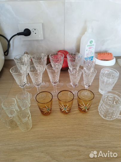 Хрустальные рюмки,креманки СССР