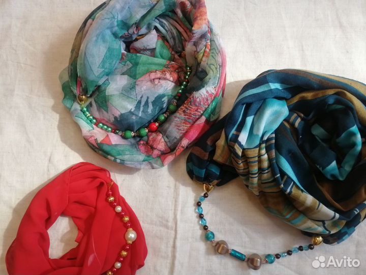 Шарф - колье Бусы