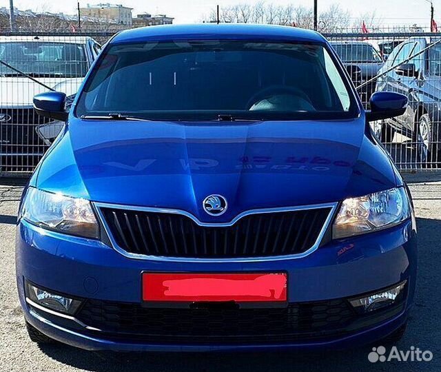 Бампер Skoda Rapid 12-20 LB5K(0A) - reef blue-Сини