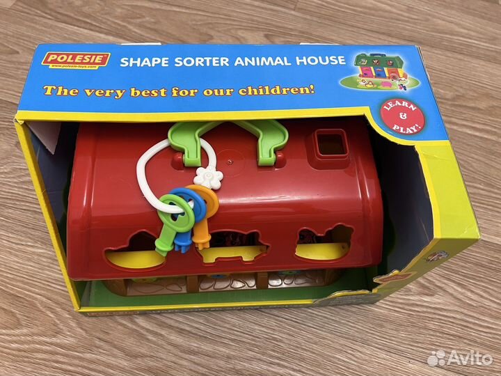 Развивающие игрушки сортер домик полесье