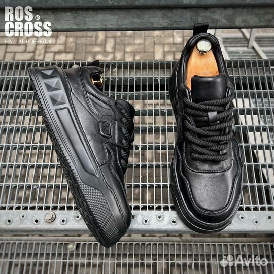 Кеды мужские кожаные