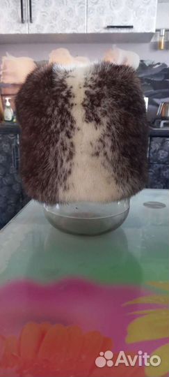 Шапка норковая новая, цельная