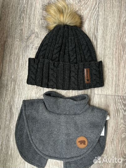 Шапка зимняя детская и шарф